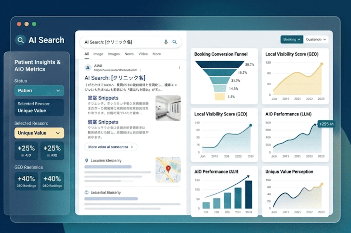 SEO・GEO（AIO・LLMO）統合コンサルティングのイメージ